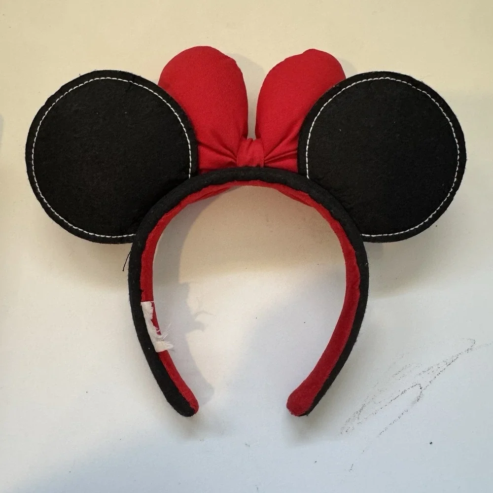 Disney Minnie Mouse Button Bow Ear Headband for Adults